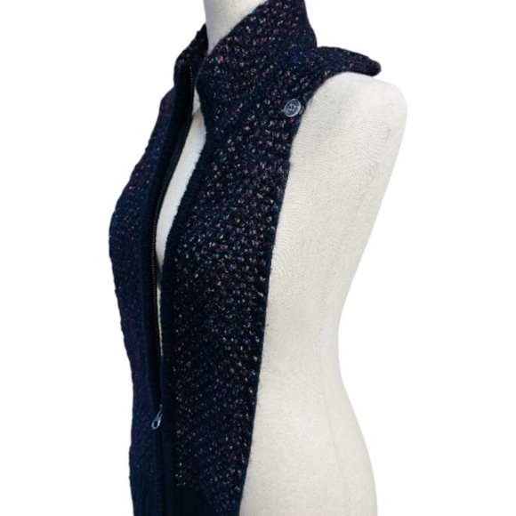 Veronica Beard Dickey Insert Navy Blue & Multi-Color Metallic - Picture 5 of 10